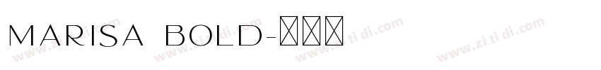 Marisa Bold字体转换